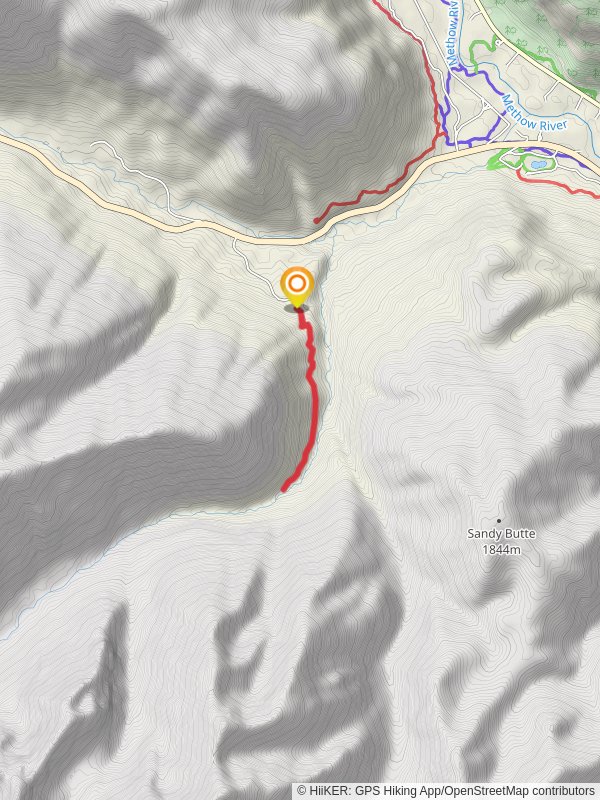 Cedar Creek Trail - Short mobile static map