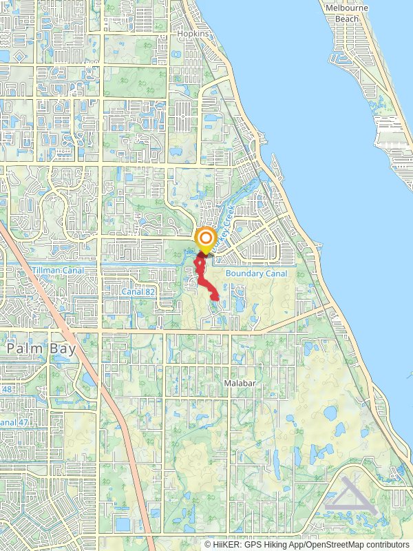 Red Loop Trail mobile static map