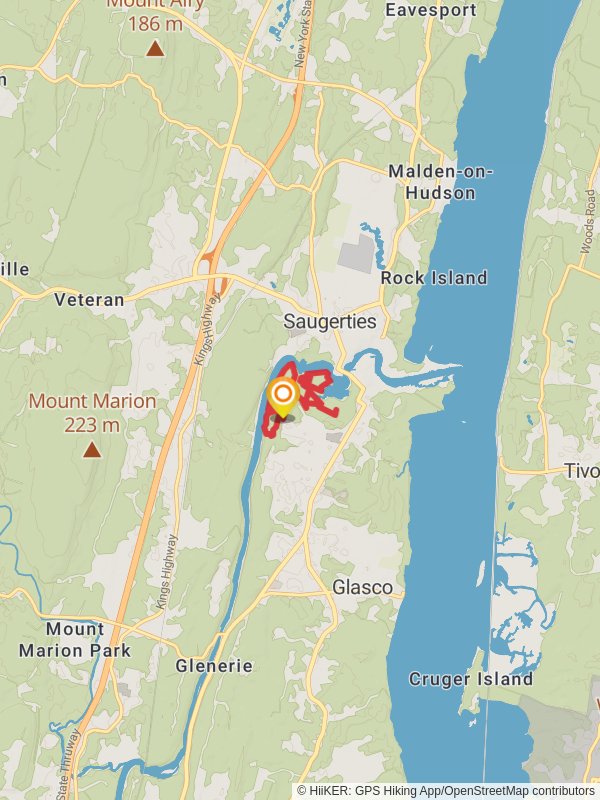 Esopus Bend Nature Preserve Loop mobile static map