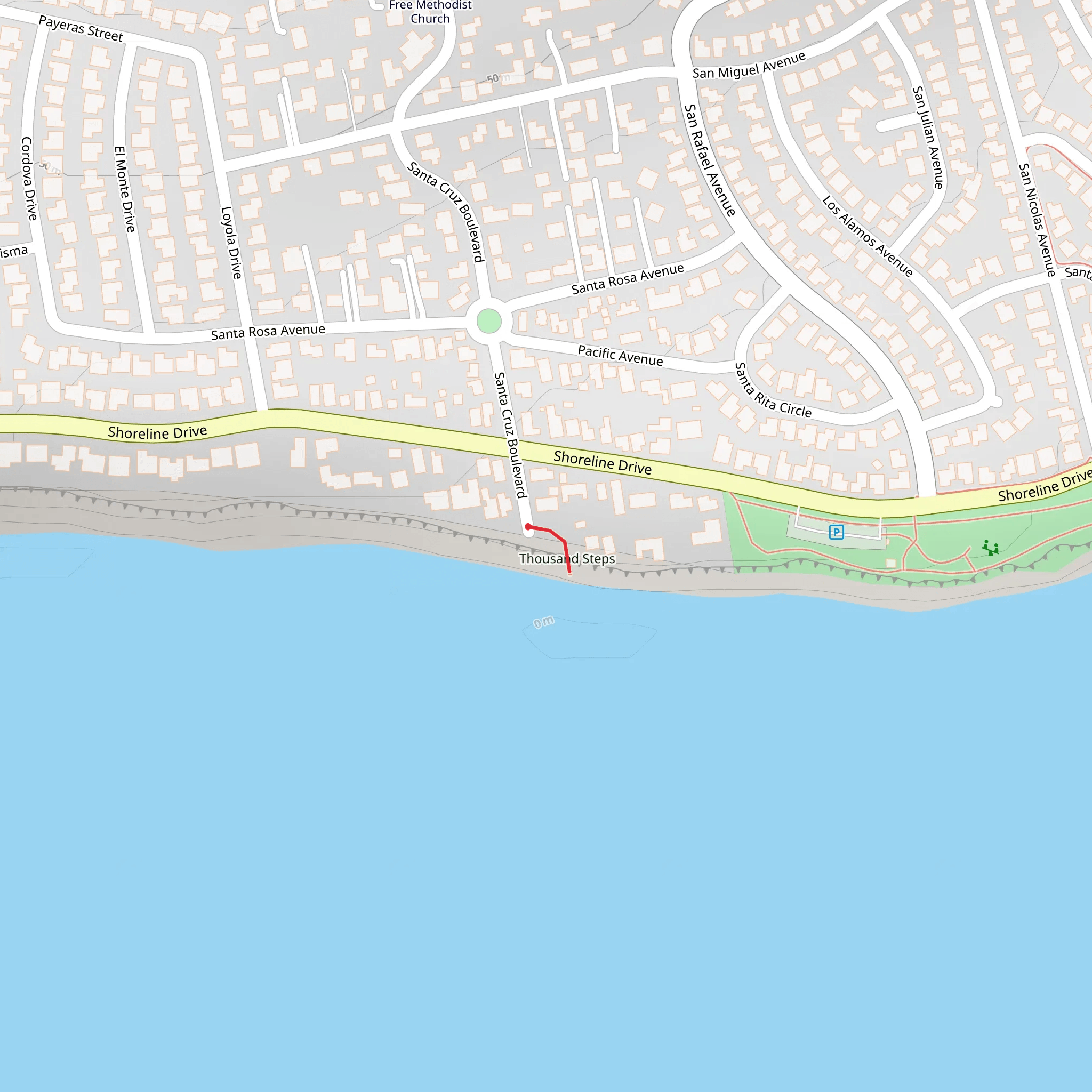 Thousand Steps mobile static map