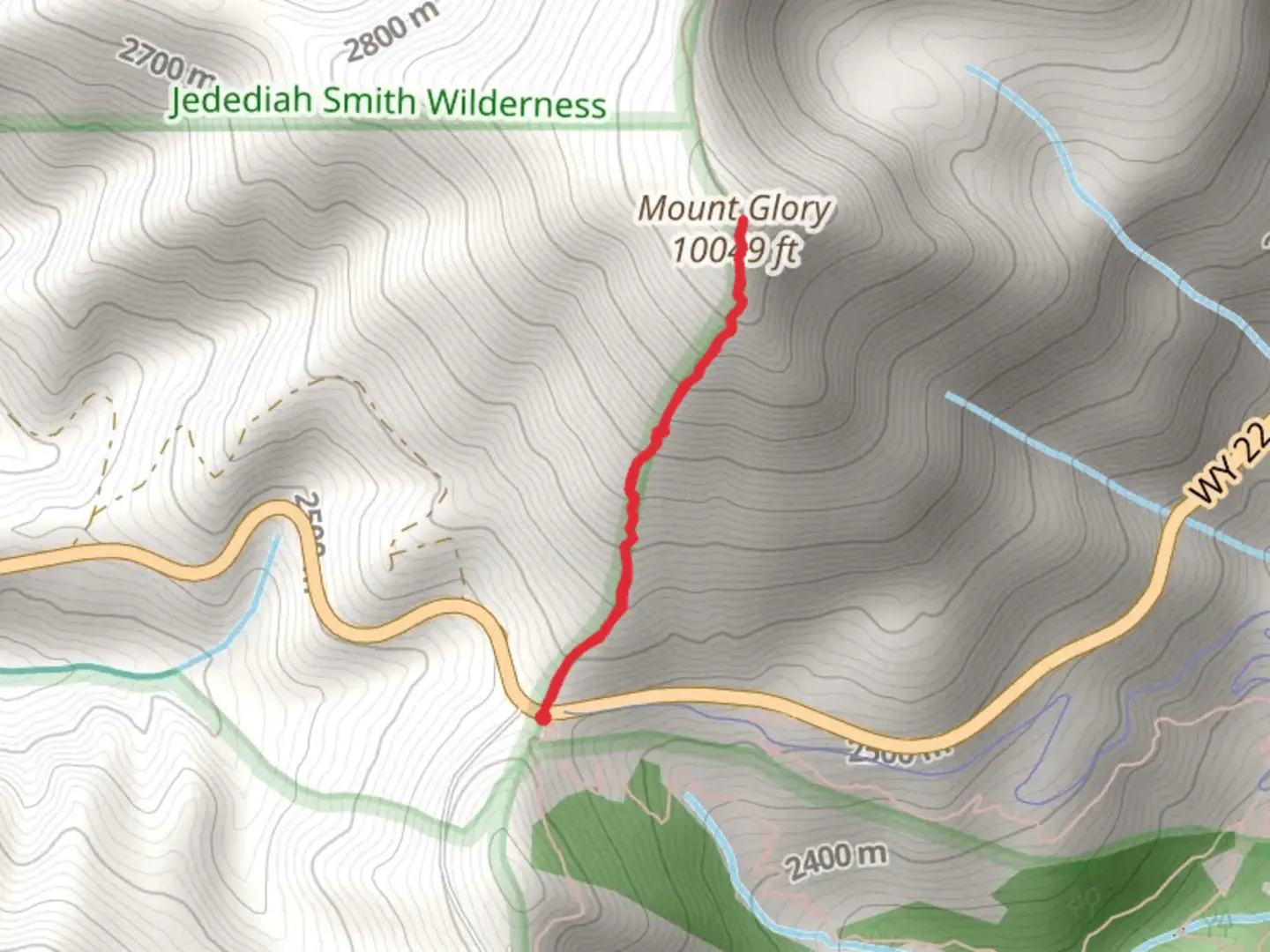 An image depicting the trail Mount Glory and its surrounding area.