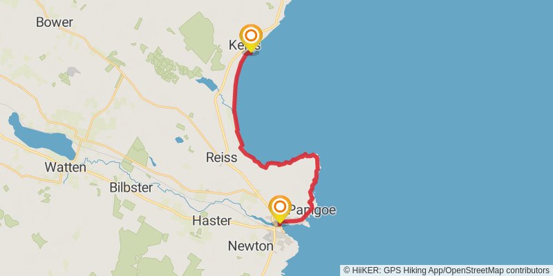 John o'Groats Trail stage 13 Map