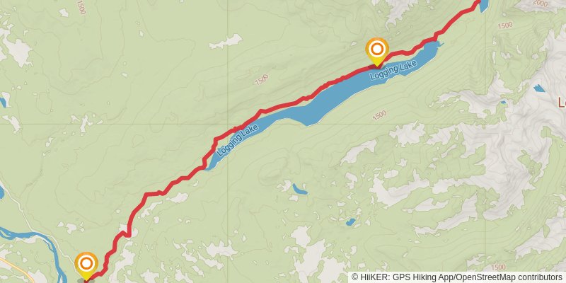 Logging Lake Trail stage 3 Map