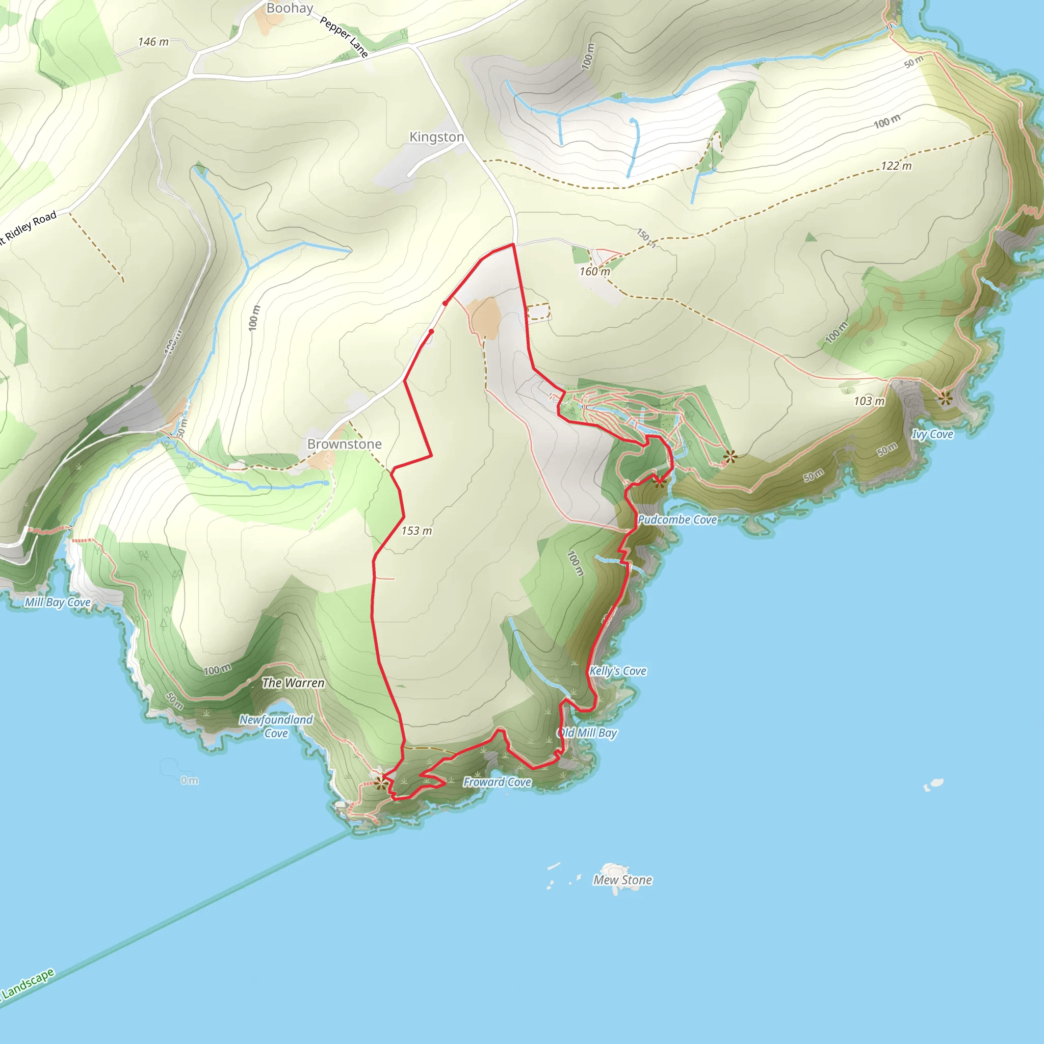 Coleton Fishacre Evening Torchlit Walk mobile static map