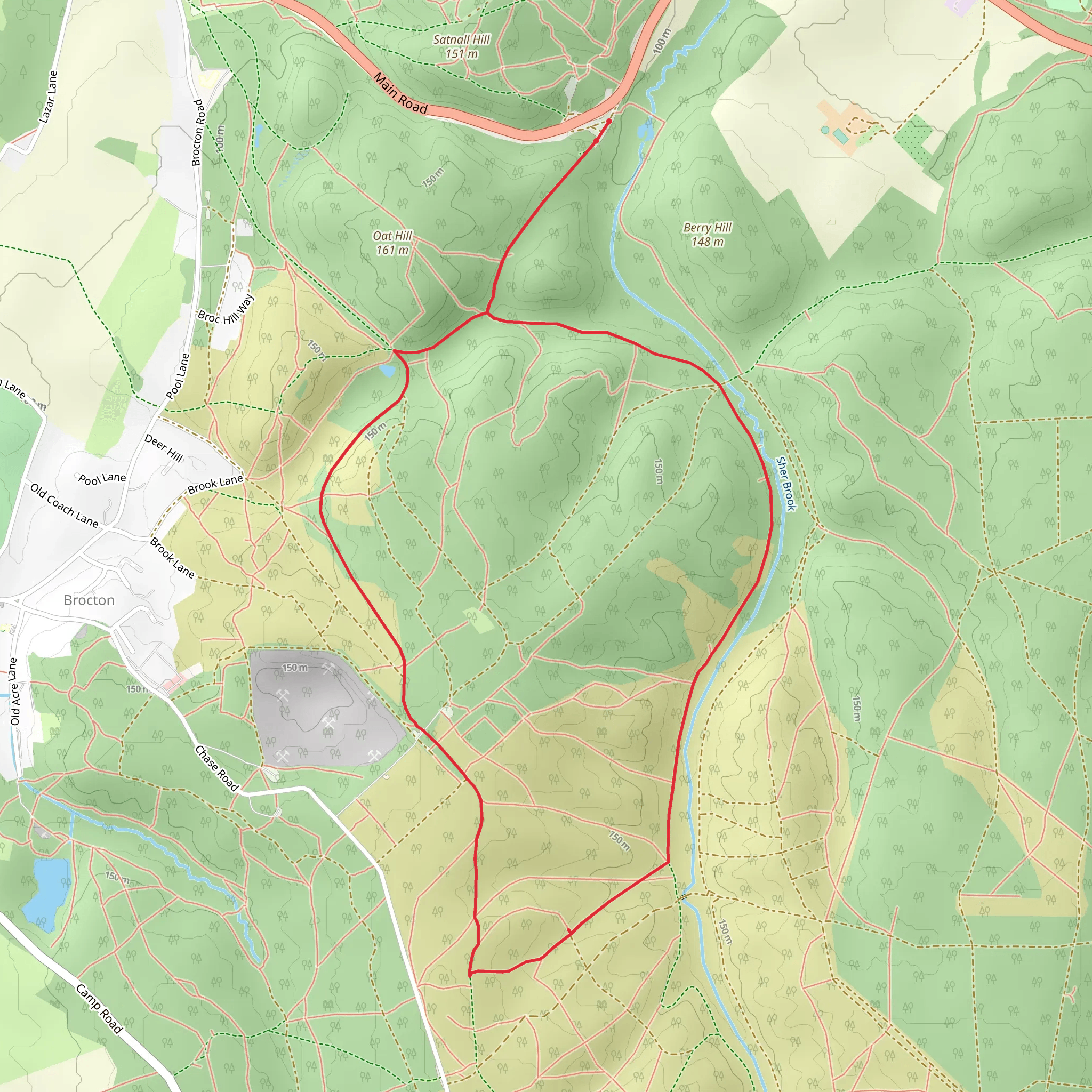 Sherbrook Valley from the Punch Bowl - Milford mobile static map