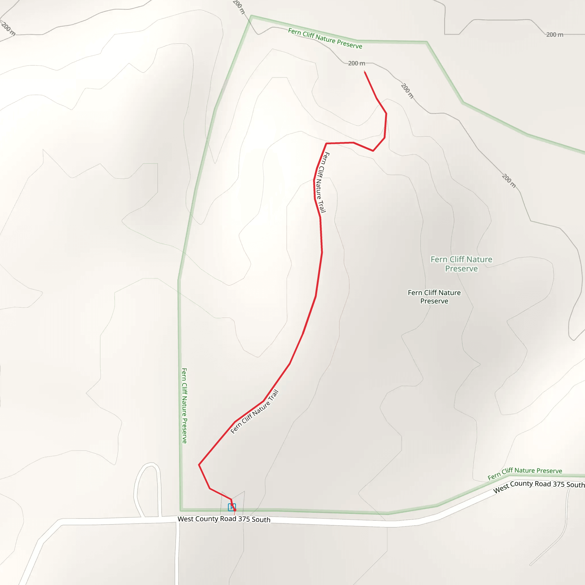 Fern Cliff Nature Trail mobile static map