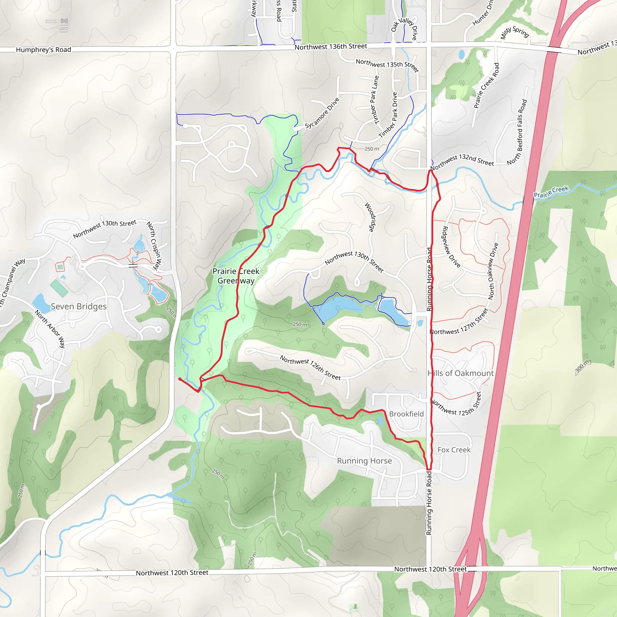 Prairie Creek Loop mobile static map