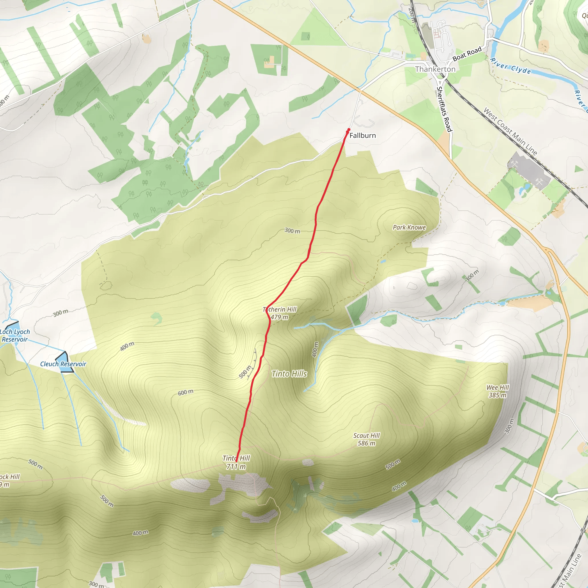 Tinto - northern approach mobile static map