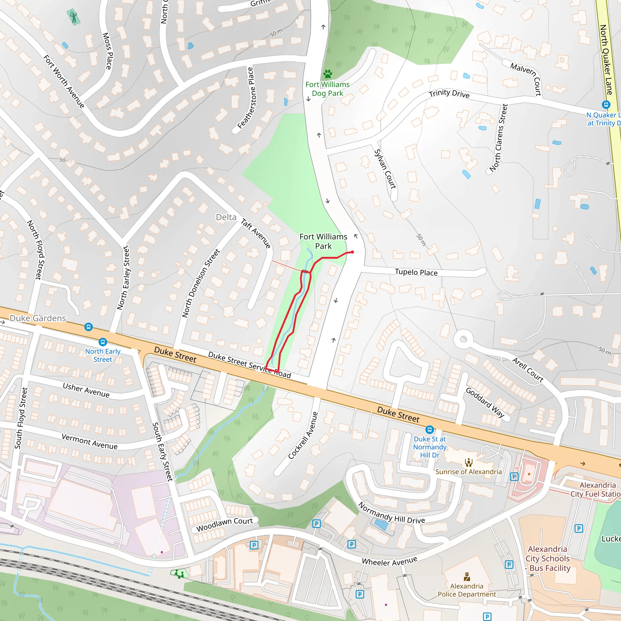 Fort Williams Parkway Loop mobile static map