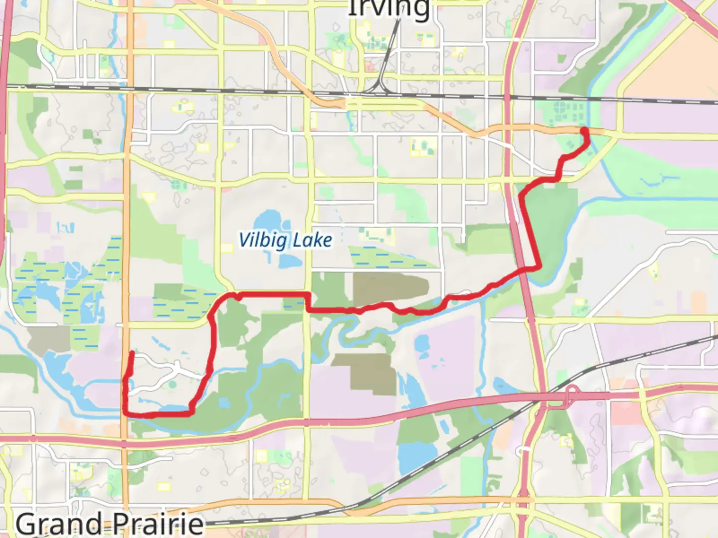 An image depicting the trail Campion Trail South and Lone Star Trail and its surrounding area.