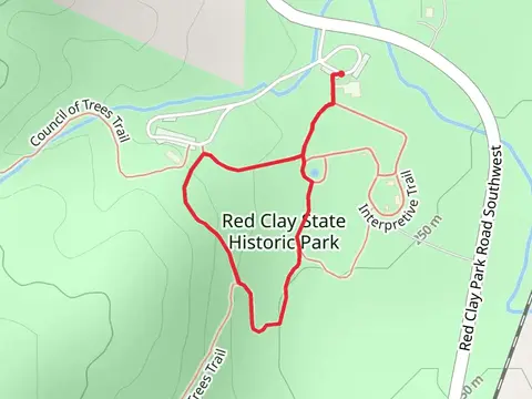 Red Clay State Historic Park Loop - Short