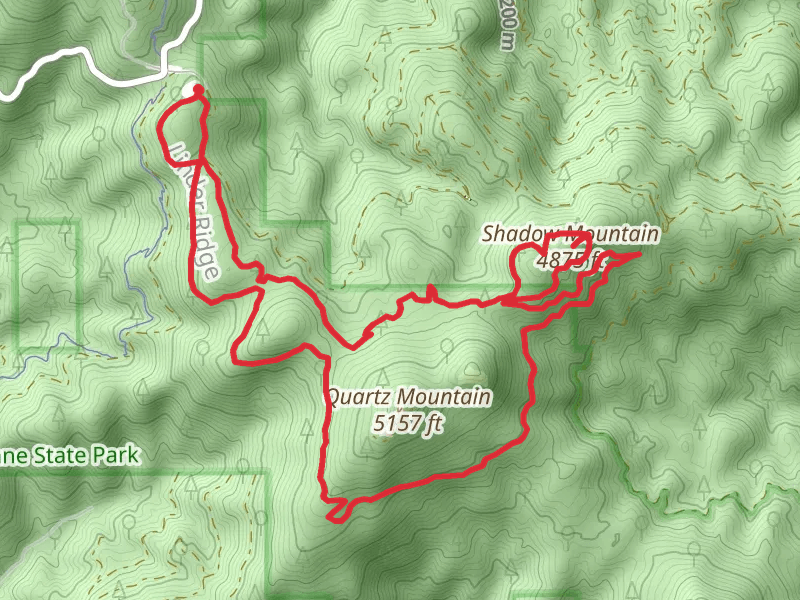 Shadow Mountain Loop via Wild Moose and Quartz Mountain