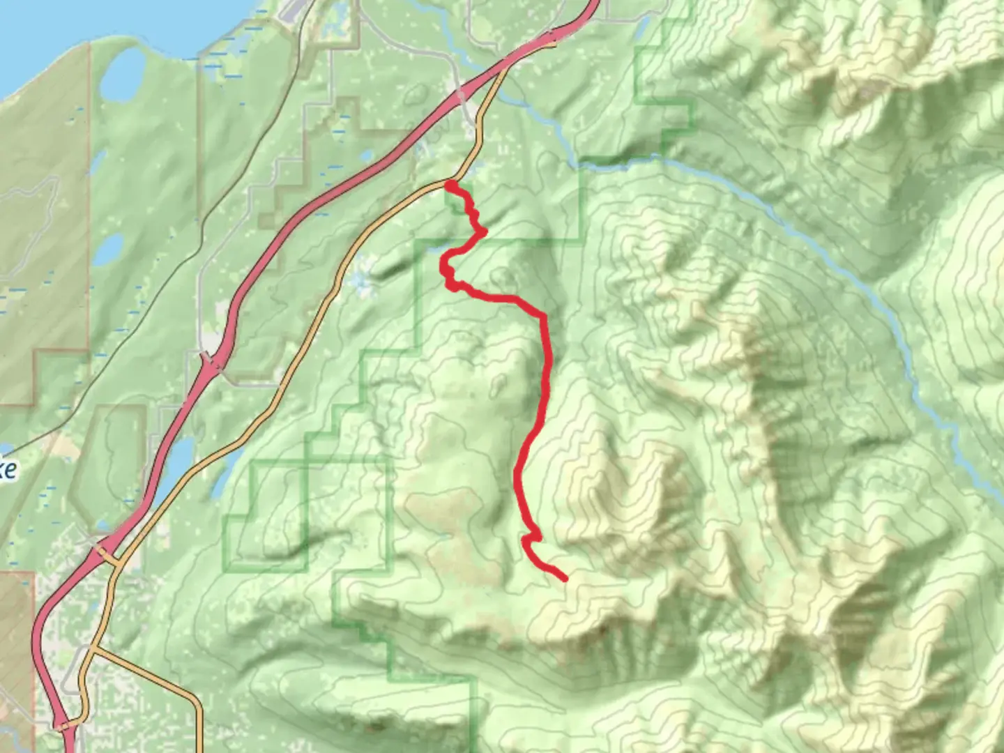 An image depicting the trail Little Peters Creek - Ptarmigan Valley Trail and its surrounding area.