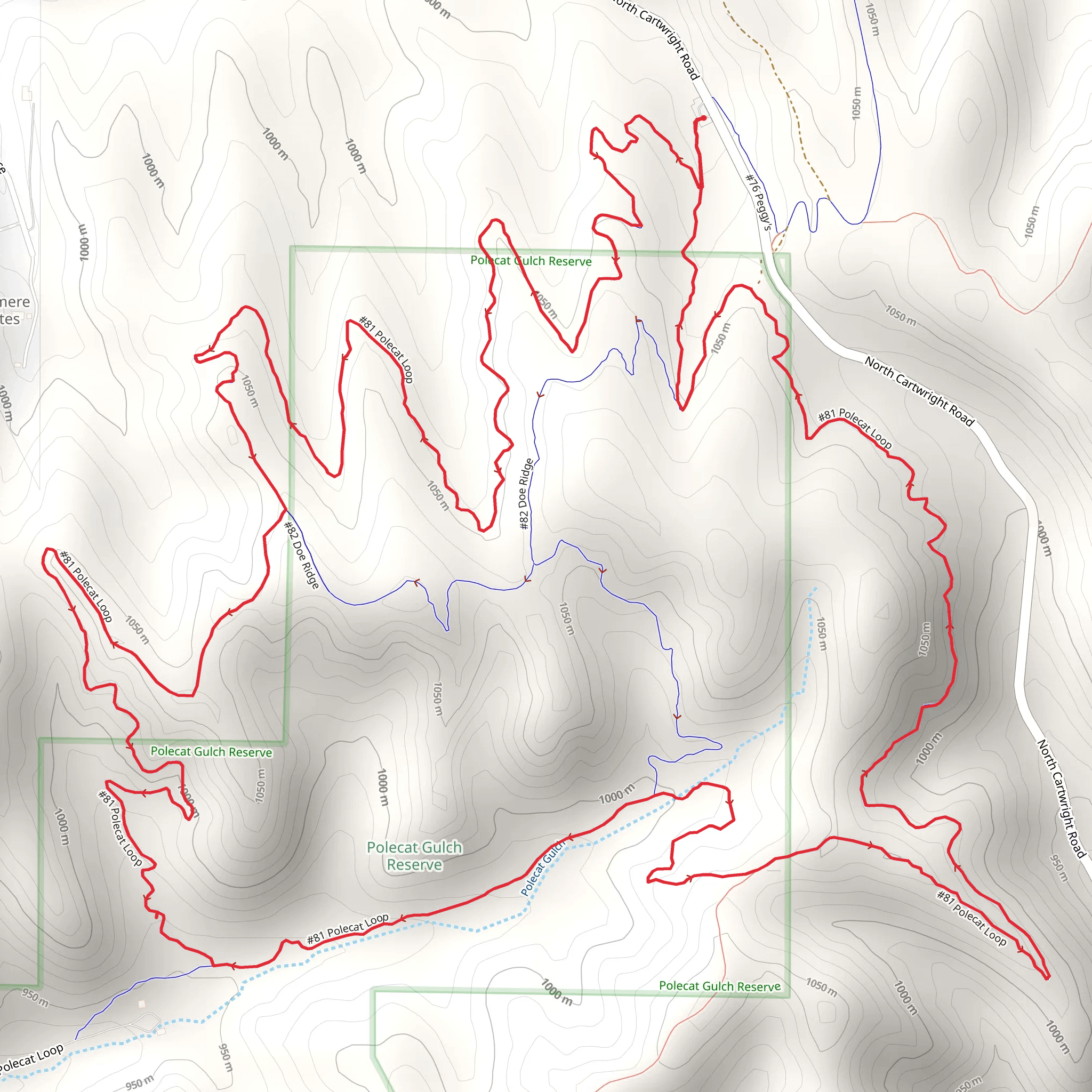 Polecat Loop mobile static map