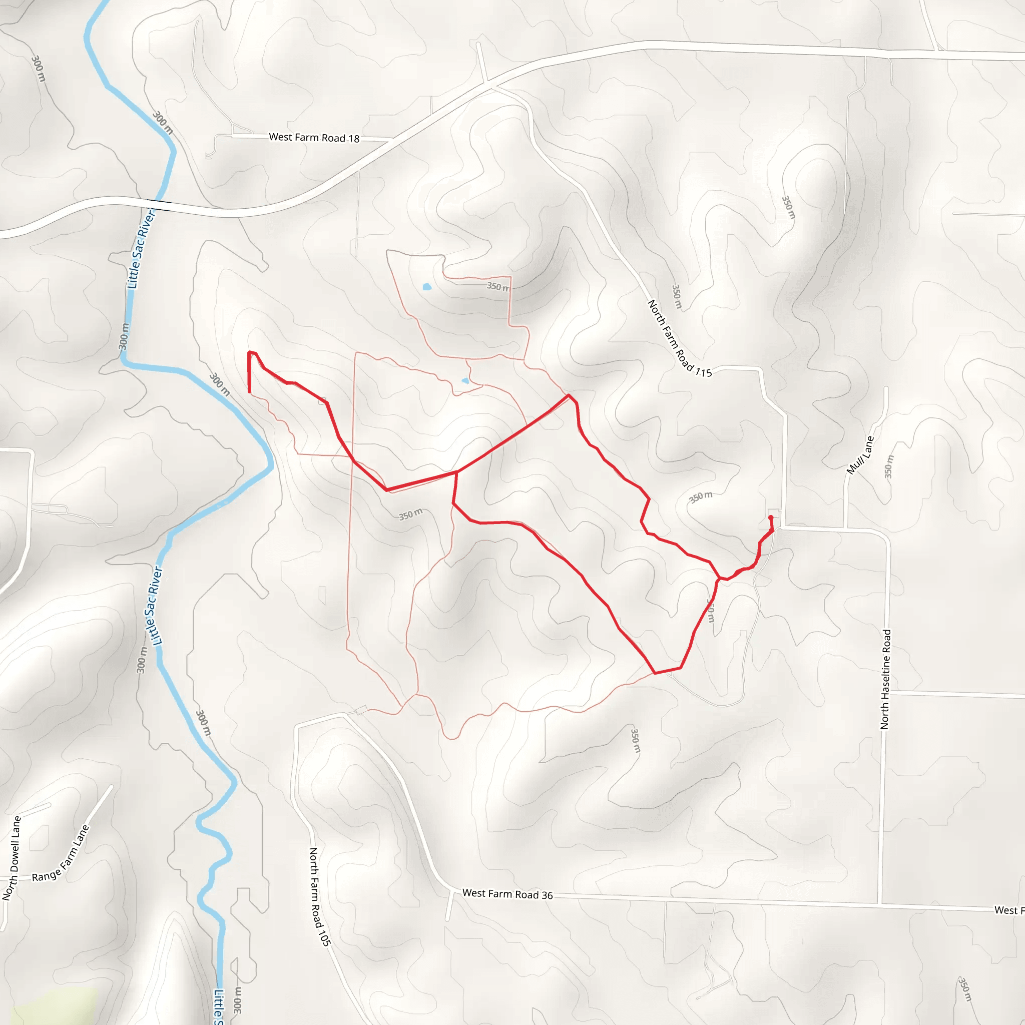 Oak-Hickory Trail Loop mobile static map