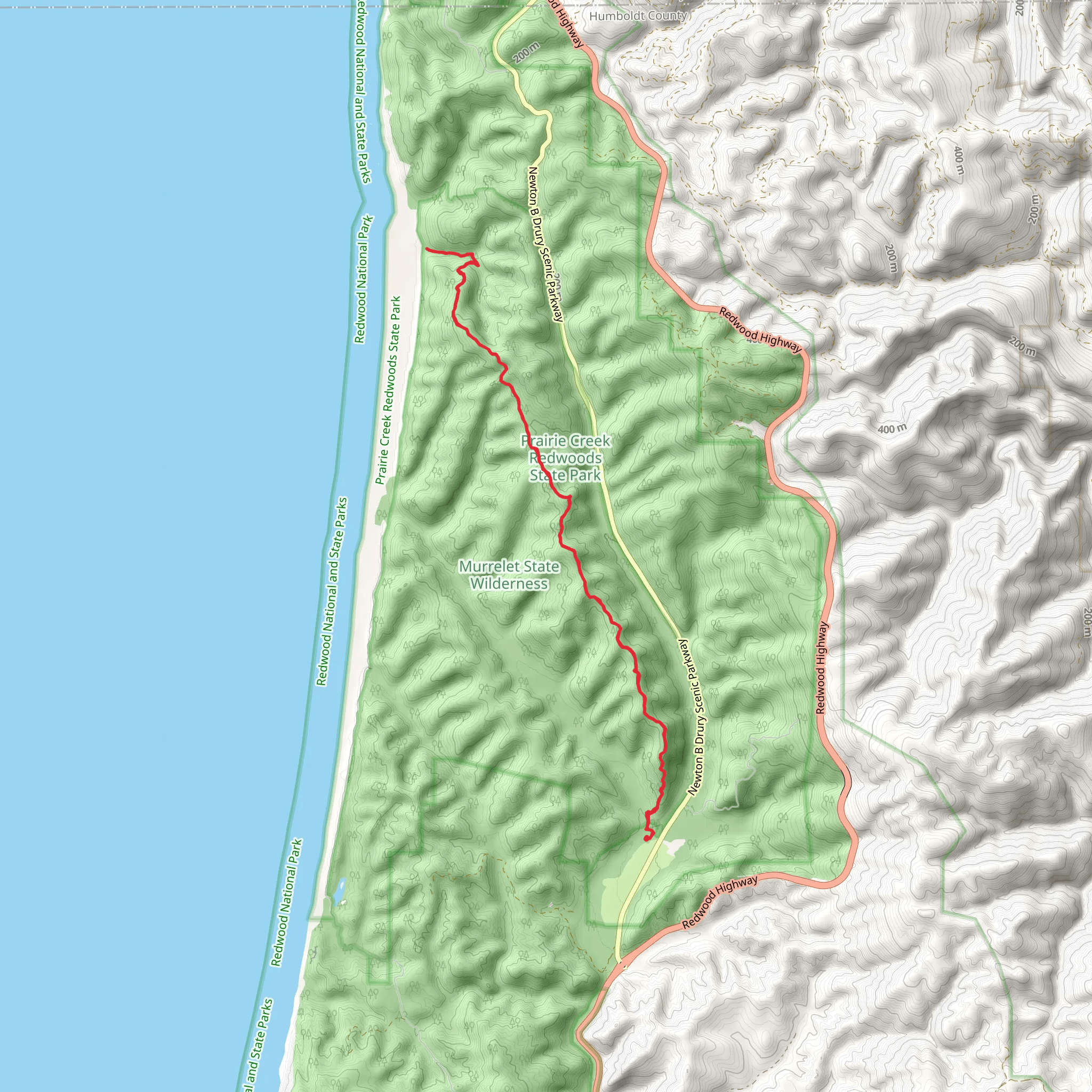 West Ridge Trail mobile static map