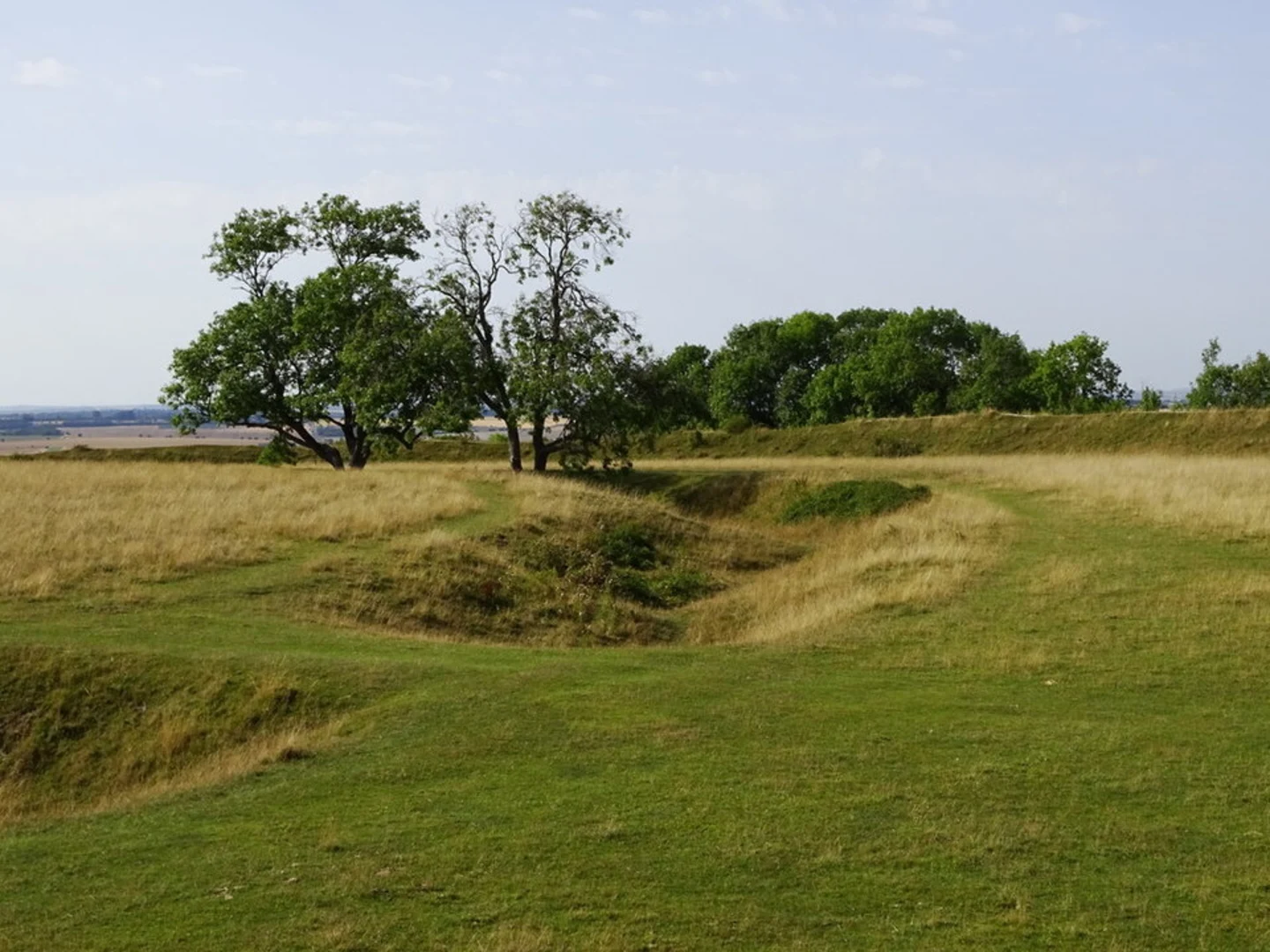 An image depicting the trail Figsbury Ring Loop and its surrounding area.