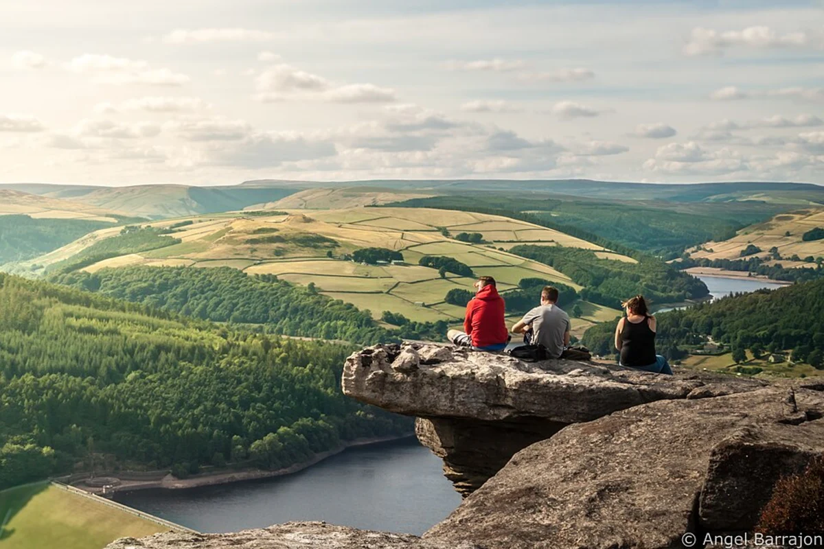 Ladybower Dam, Bamford Edge and Great Tor