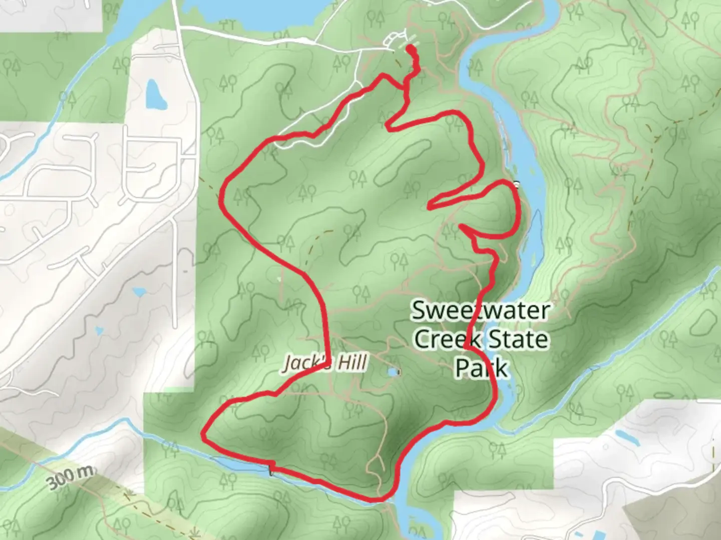 An image depicting the trail White Loop Trail from George H Sparks Reservoir and its surrounding area.