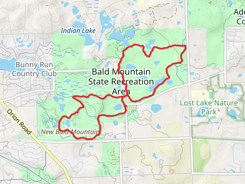 Heart Lake-Carpenter Lake-West and East Graham Lake Loop