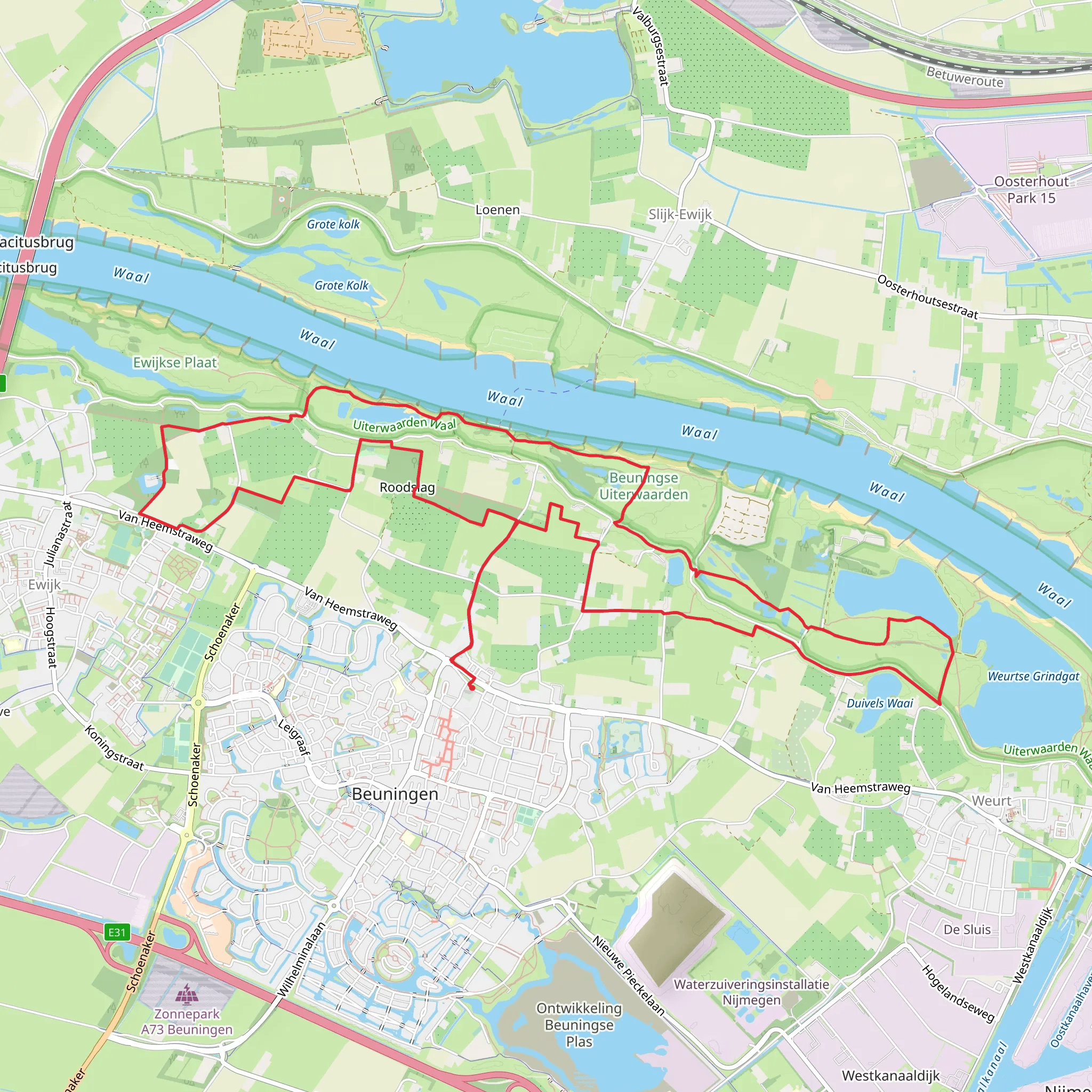 Doddendaelpad Loop mobile static map
