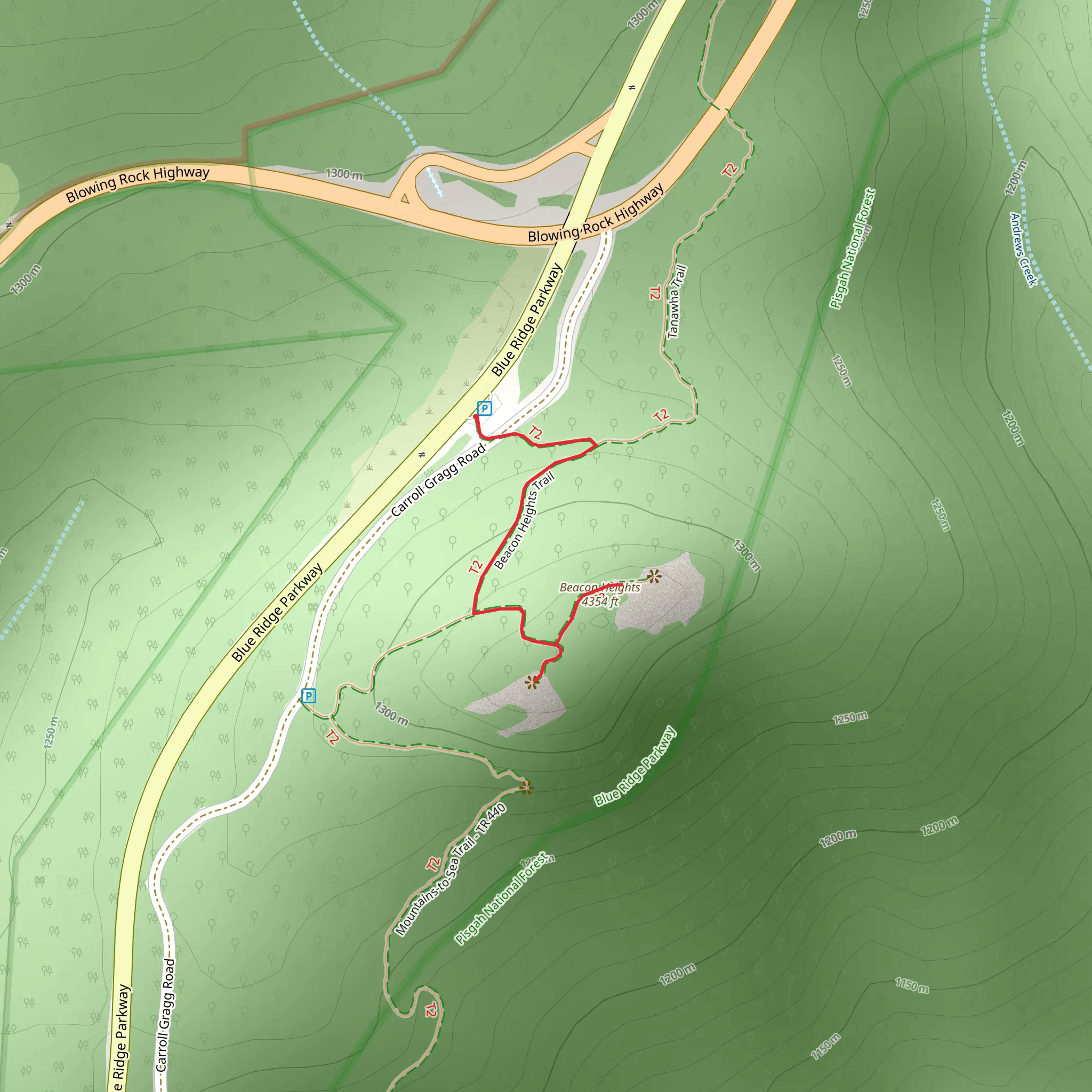 Beacon Heights mobile static map
