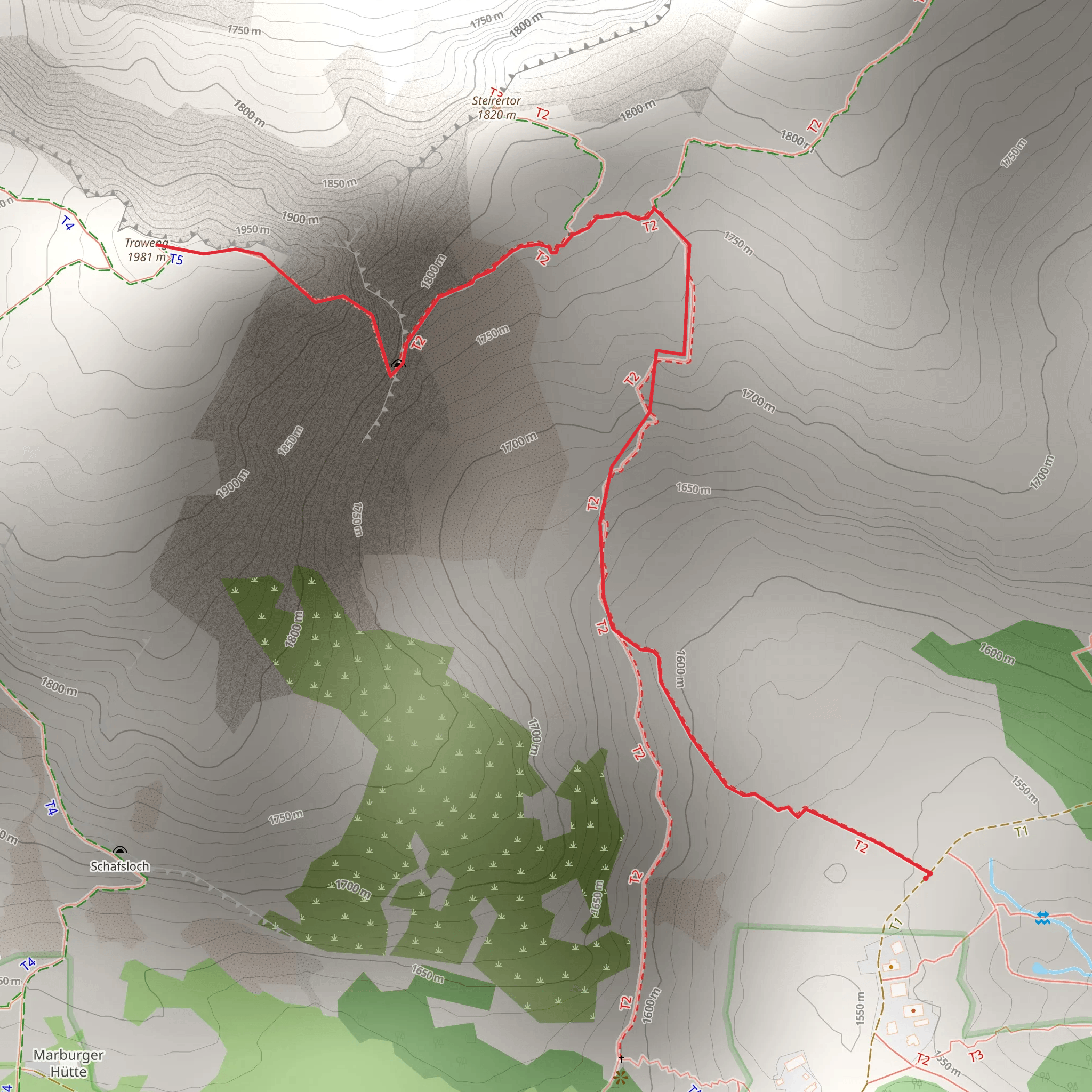 Via ferrata - Gamsblick mobile static map