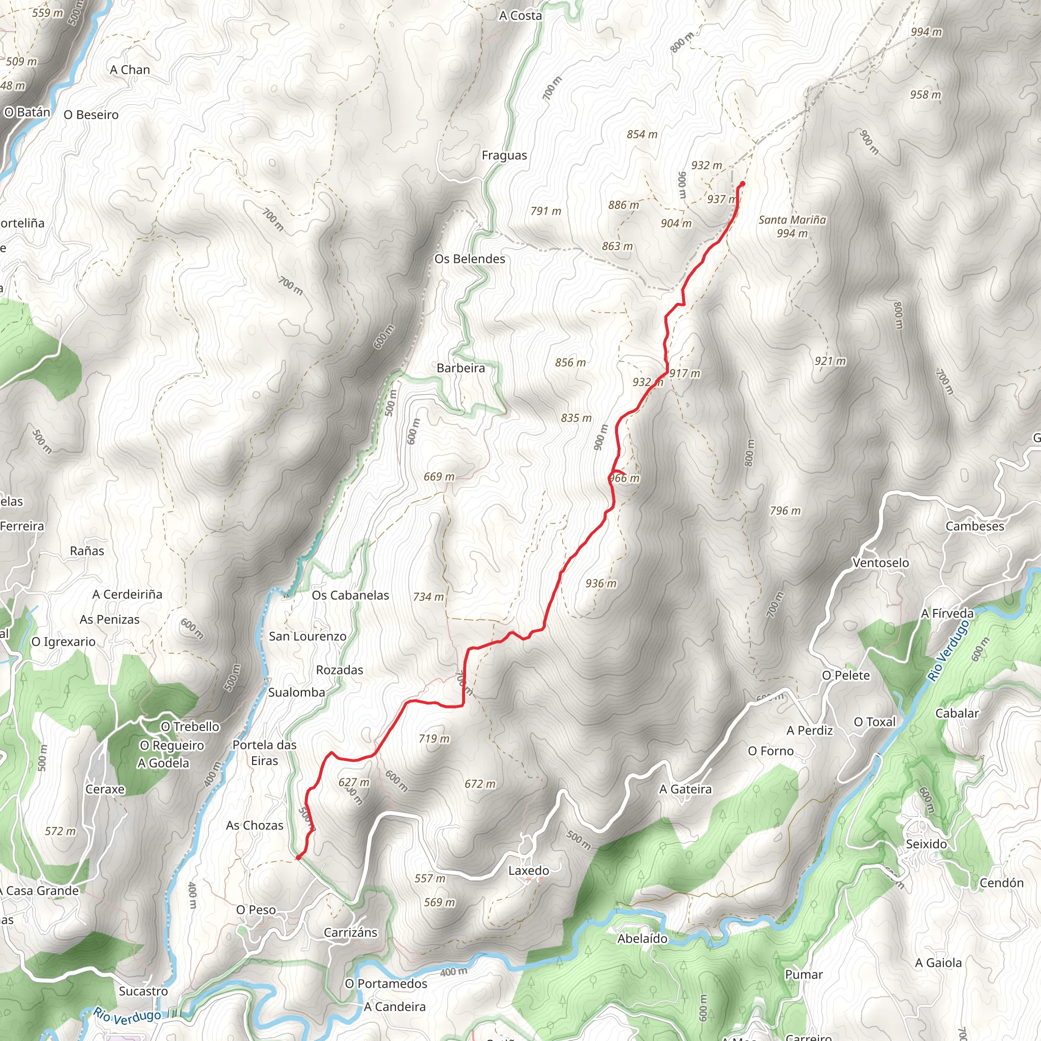 PR G 135 Roteiro da Escuadra mobile static map