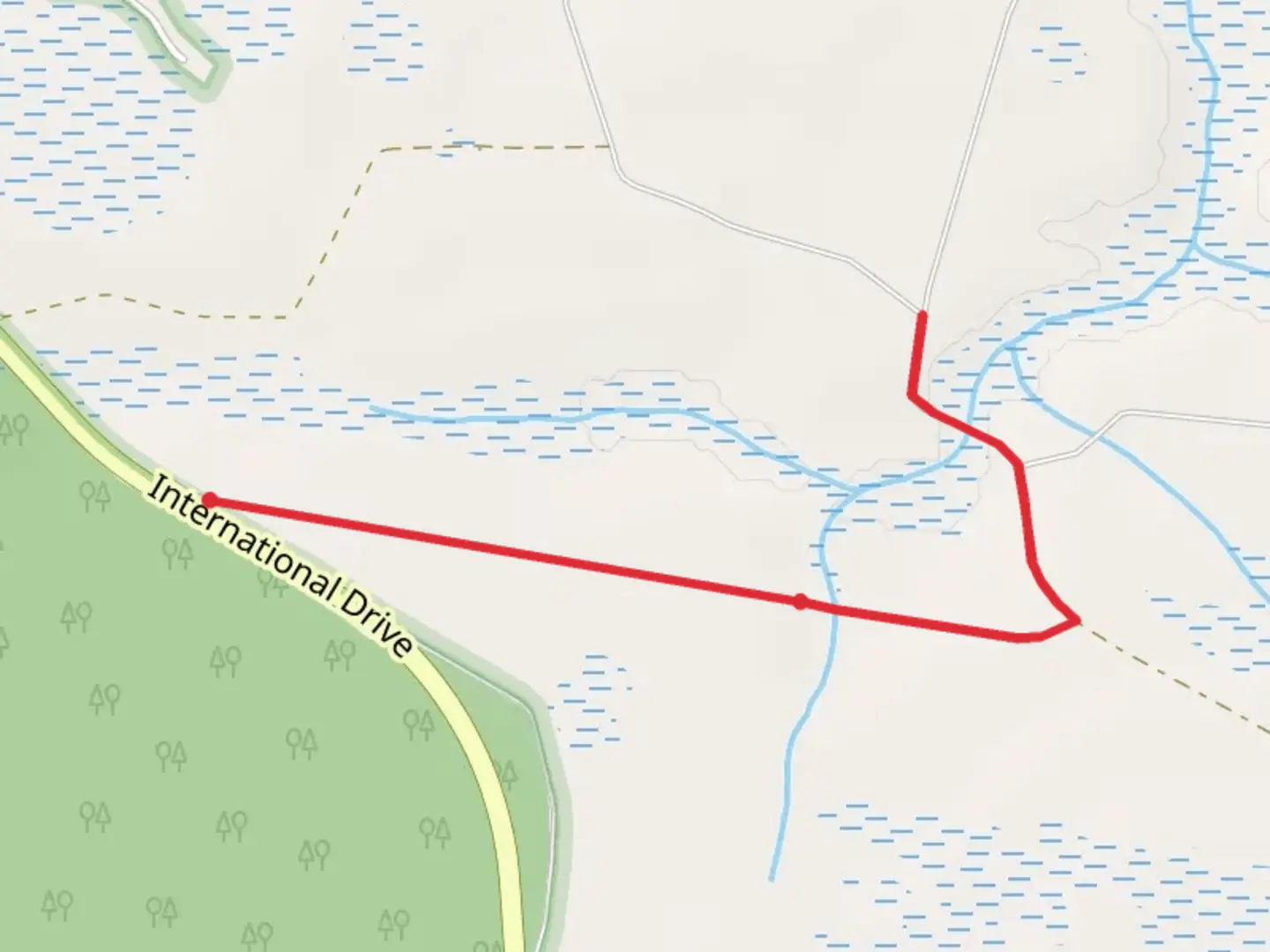 An image depicting the trail Walk beside Cane Bay and its surrounding area.