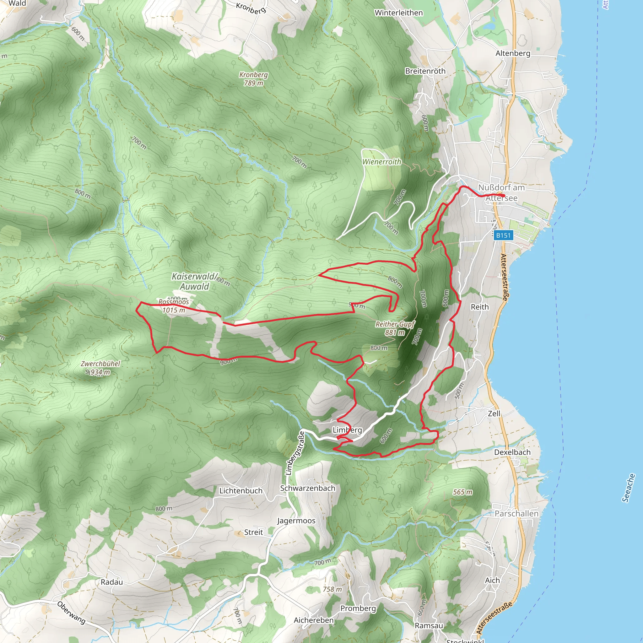 Dachsteinblick - Rossmoos Loop mobile static map