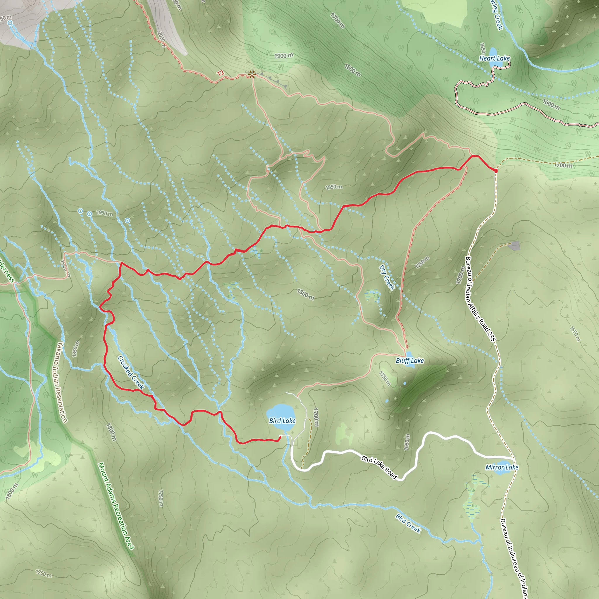 Bird Lake Trail mobile static map