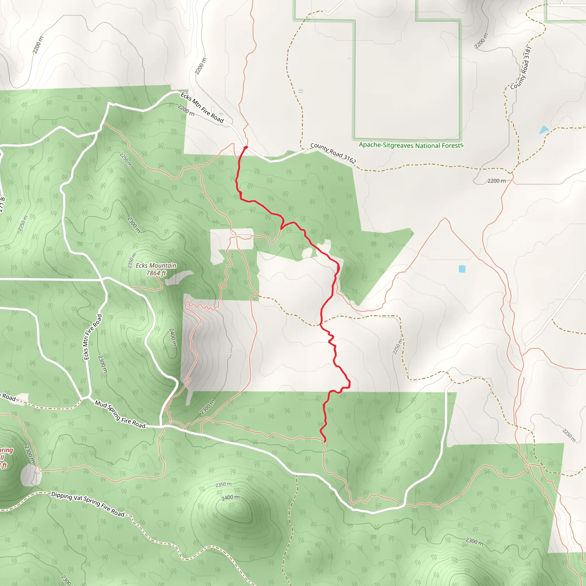 Land of the Pioneers Shortcut Trail mobile static map