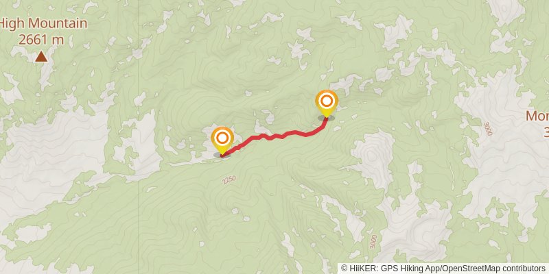 Cedar Creek Trail stage 2 Map