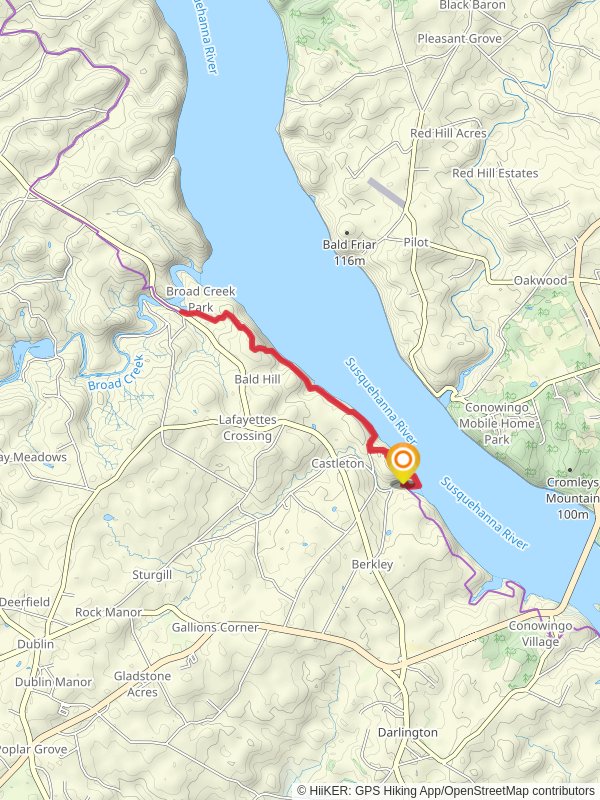 Board Creek via Mason - Dixon Trail