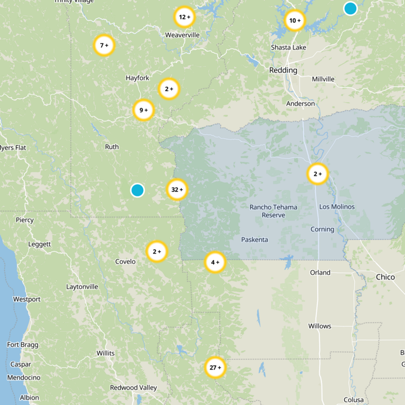 Tehama County Static Map