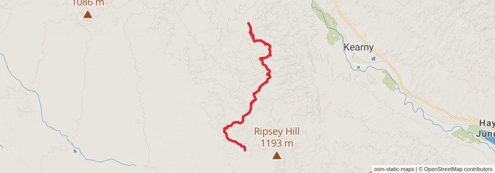 Grand Enchantment Trail stage 9 Map
