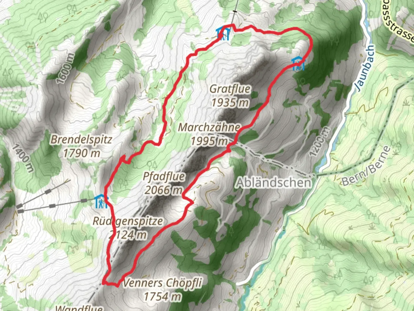 An image depicting the trail Gastlosen Tour and its surrounding area.
