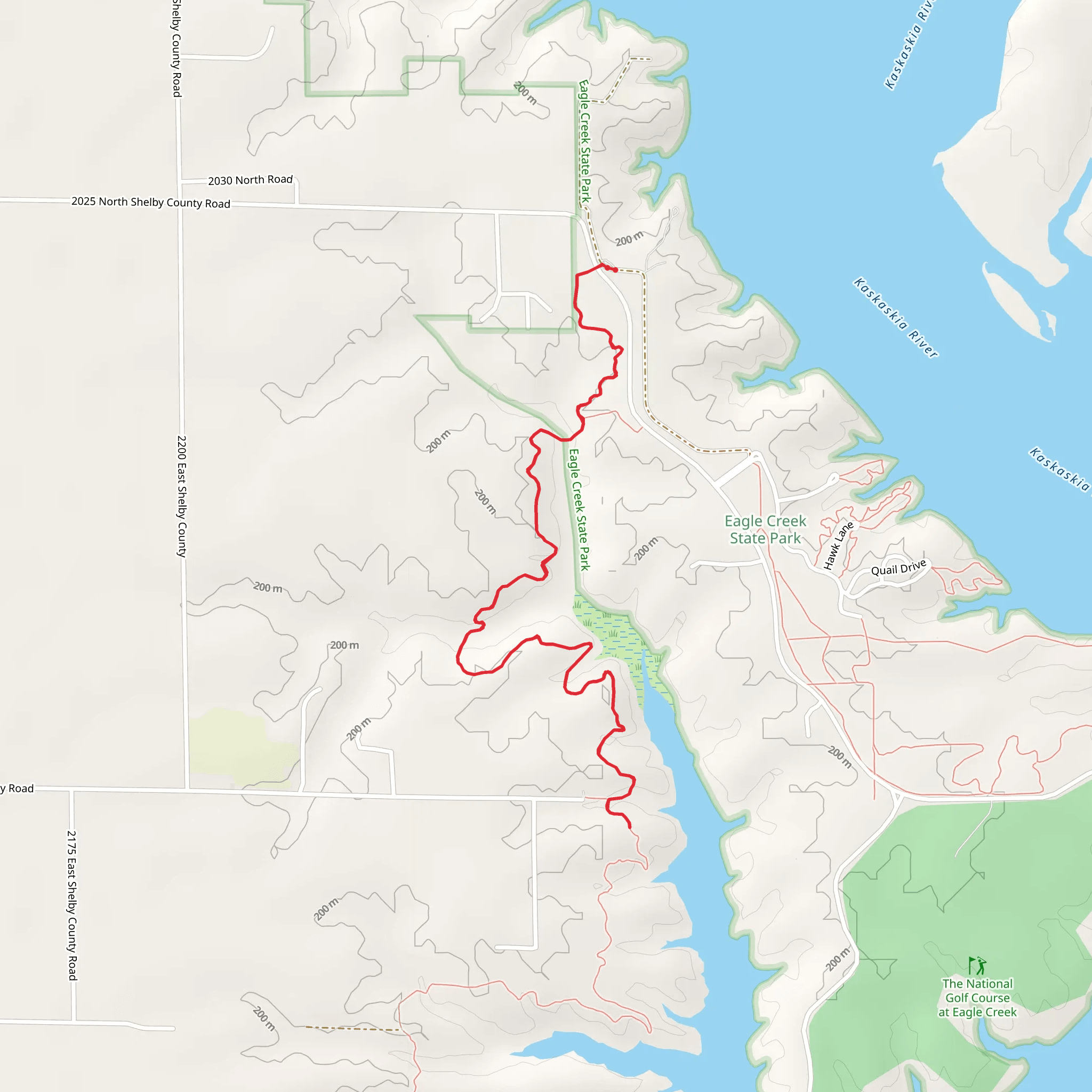 Laskakia River via Chief Illini Trail mobile static map