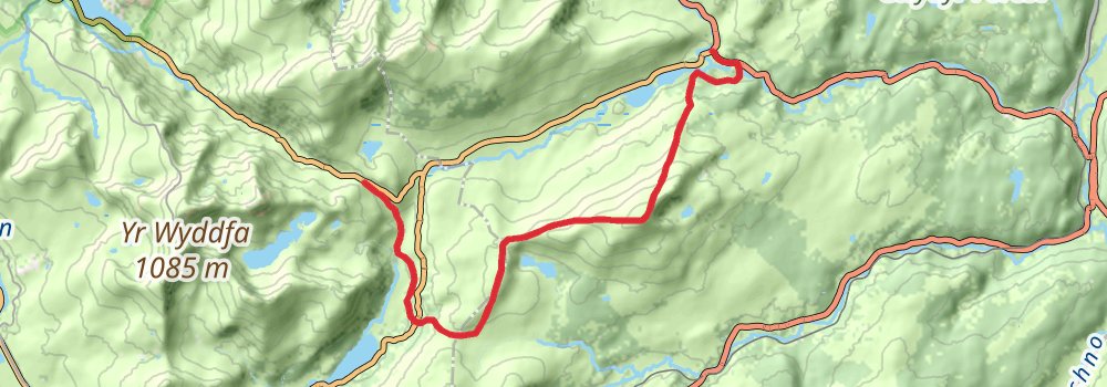Snowdonia Way - Mountain Trail stage 7 Map