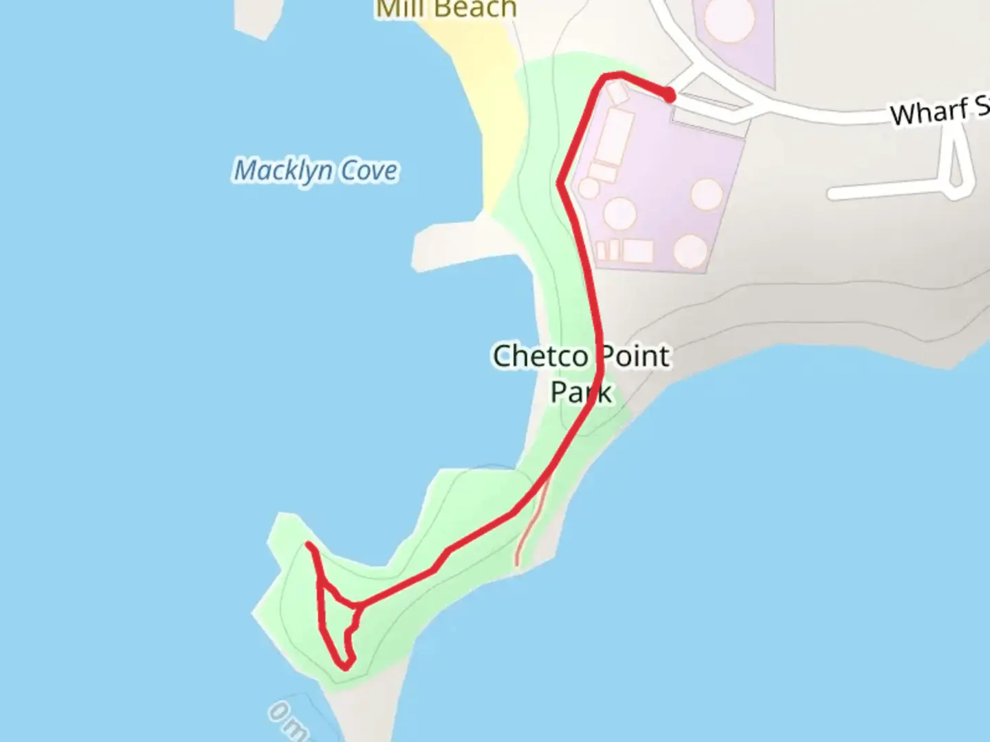 An image depicting the trail Macklyn Cove - Chetco Point Park and its surrounding area.