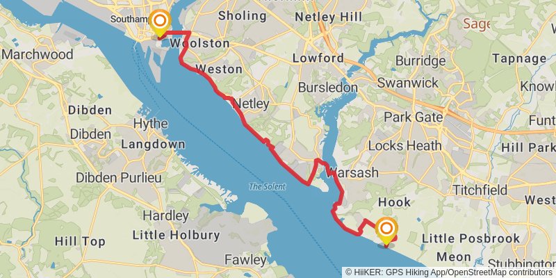 Solent Way stage 3 Map