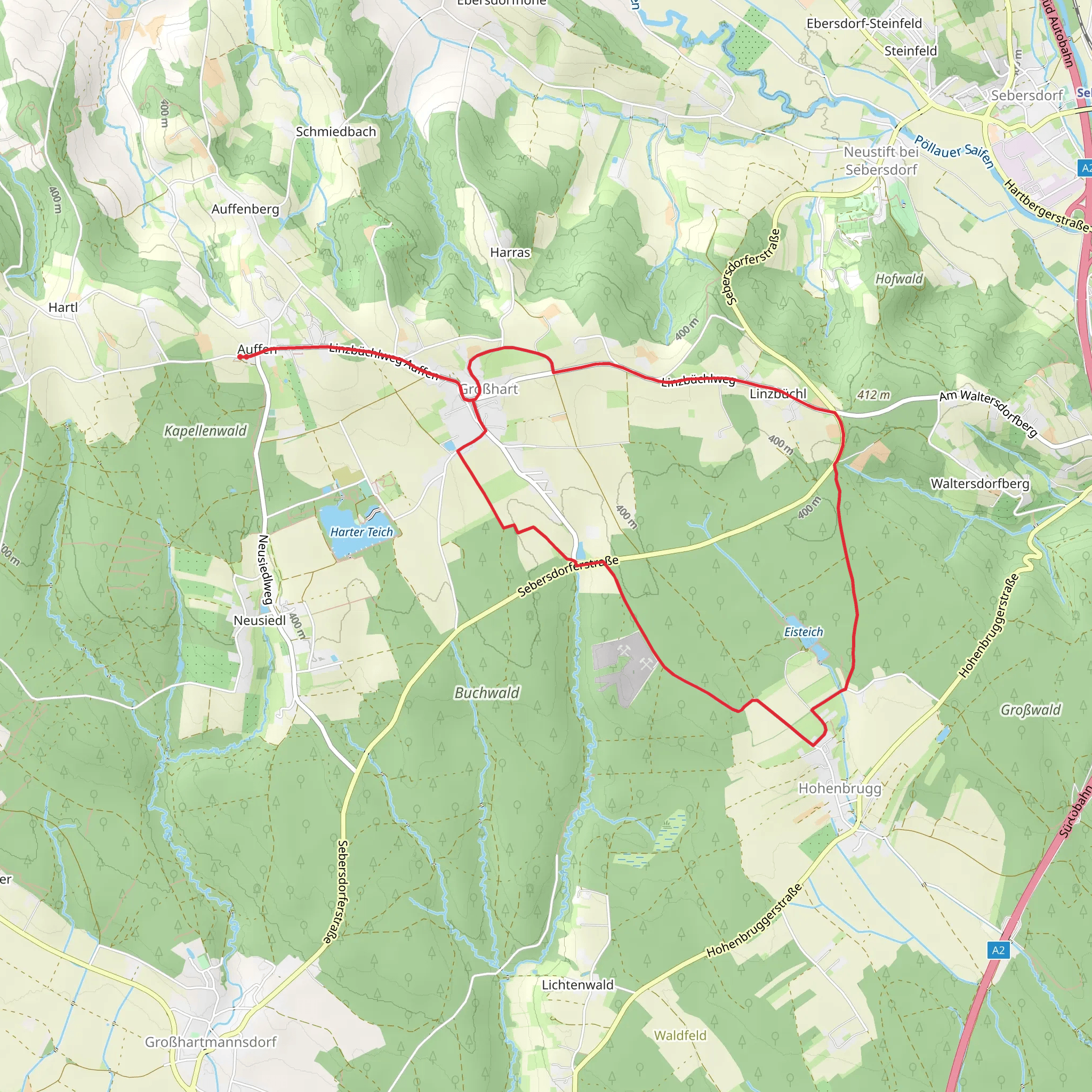 A4 Hohenbrugg-Weg mobile static map
