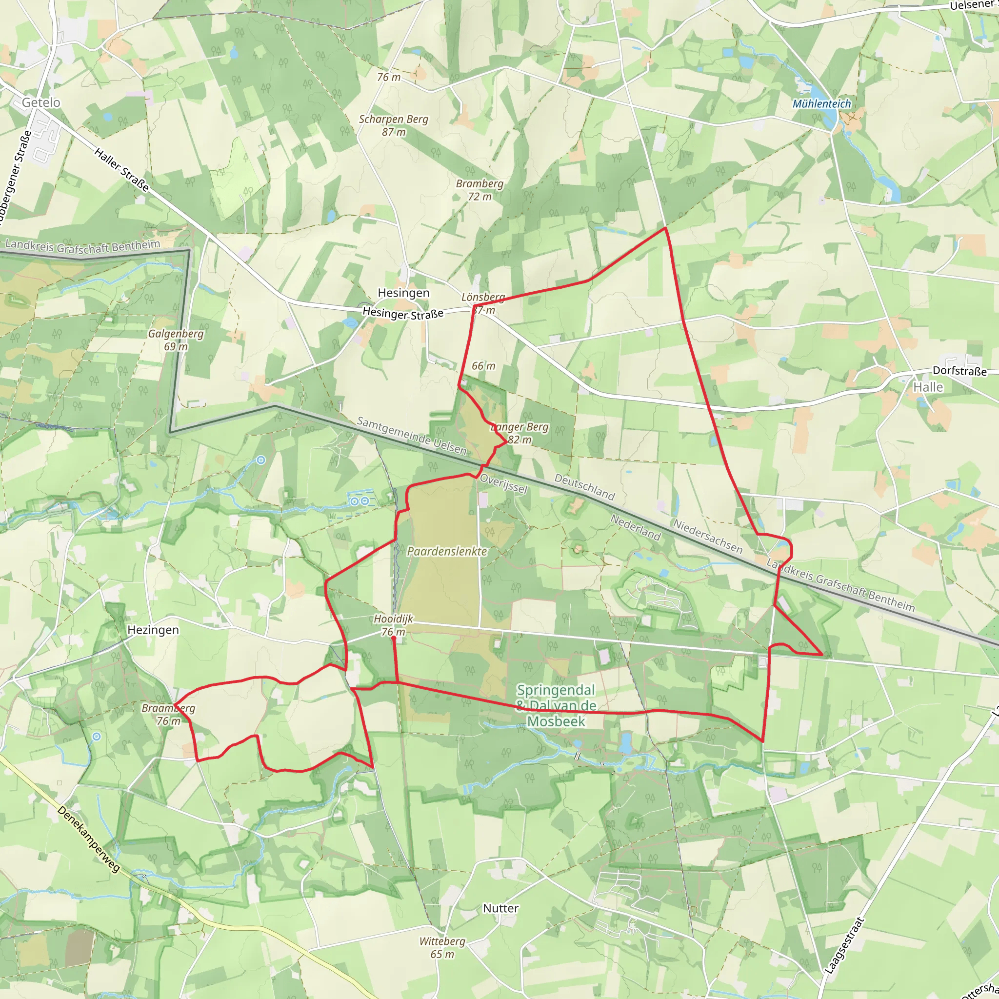 Uitzichttoren and Landgoed Springendal Loop mobile static map