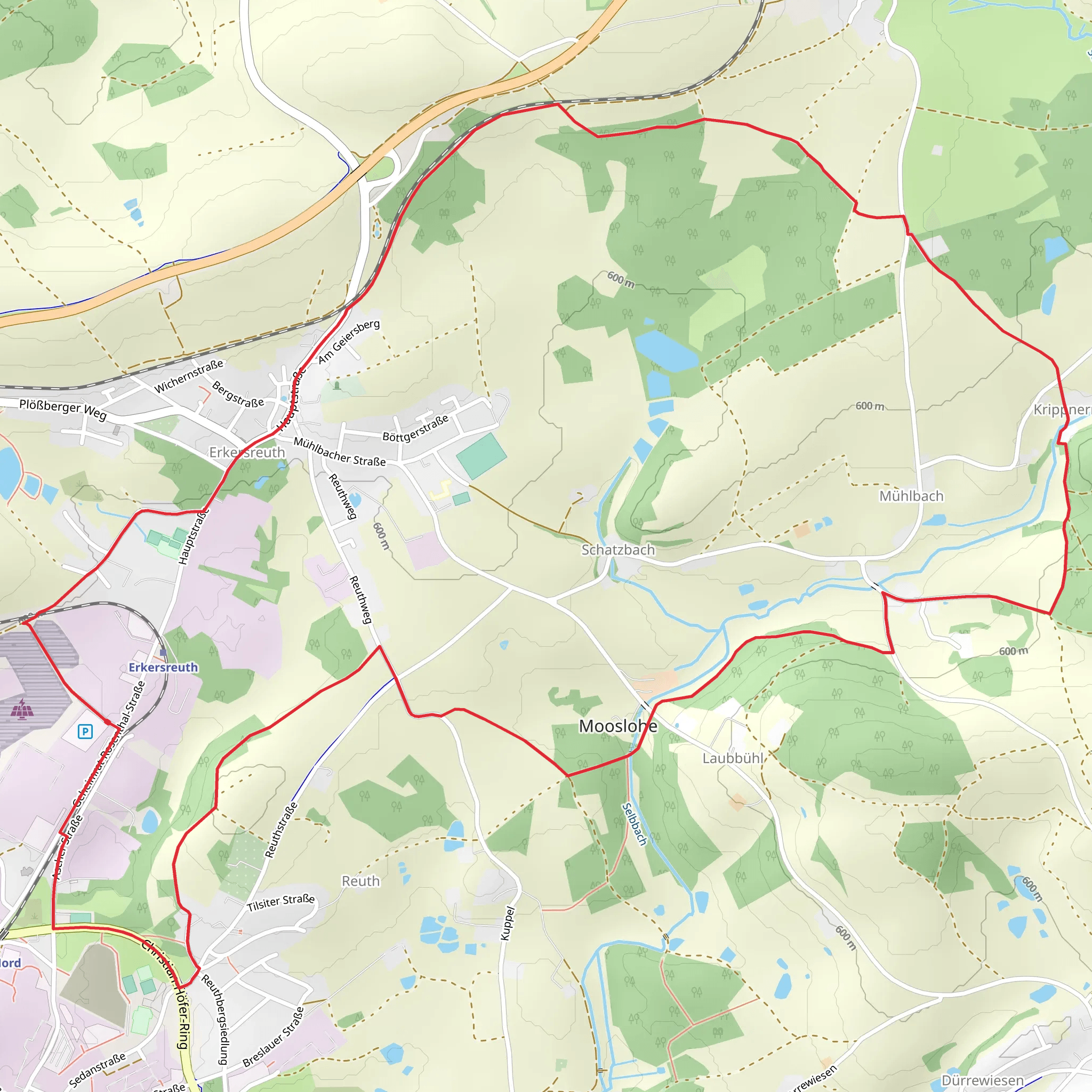 Selb Loop mobile static map
