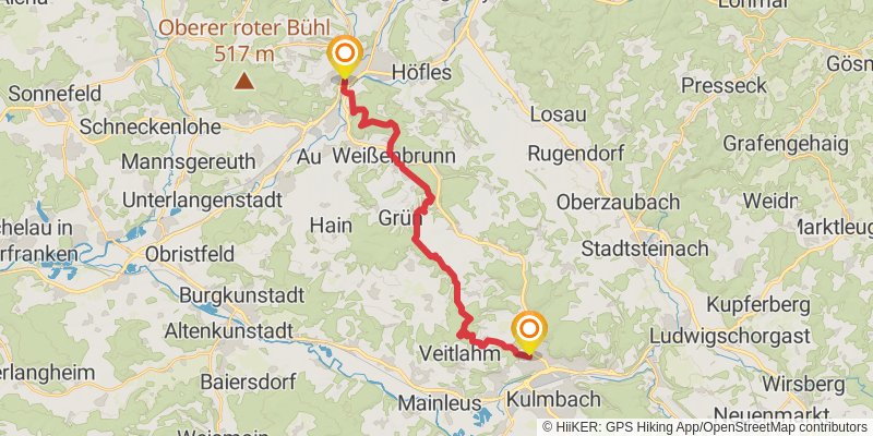 Frankenweg stage 5 Map