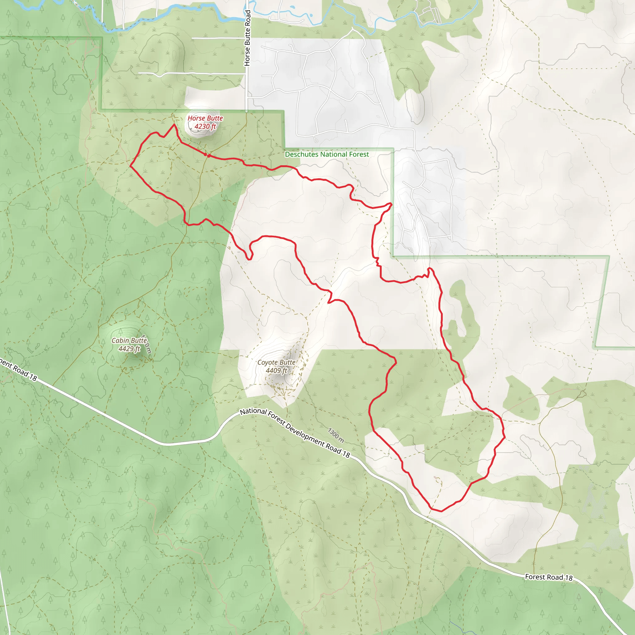 Swamp Wells, Coyote Loop and Arnold Ice Cave Loop Trail mobile static map