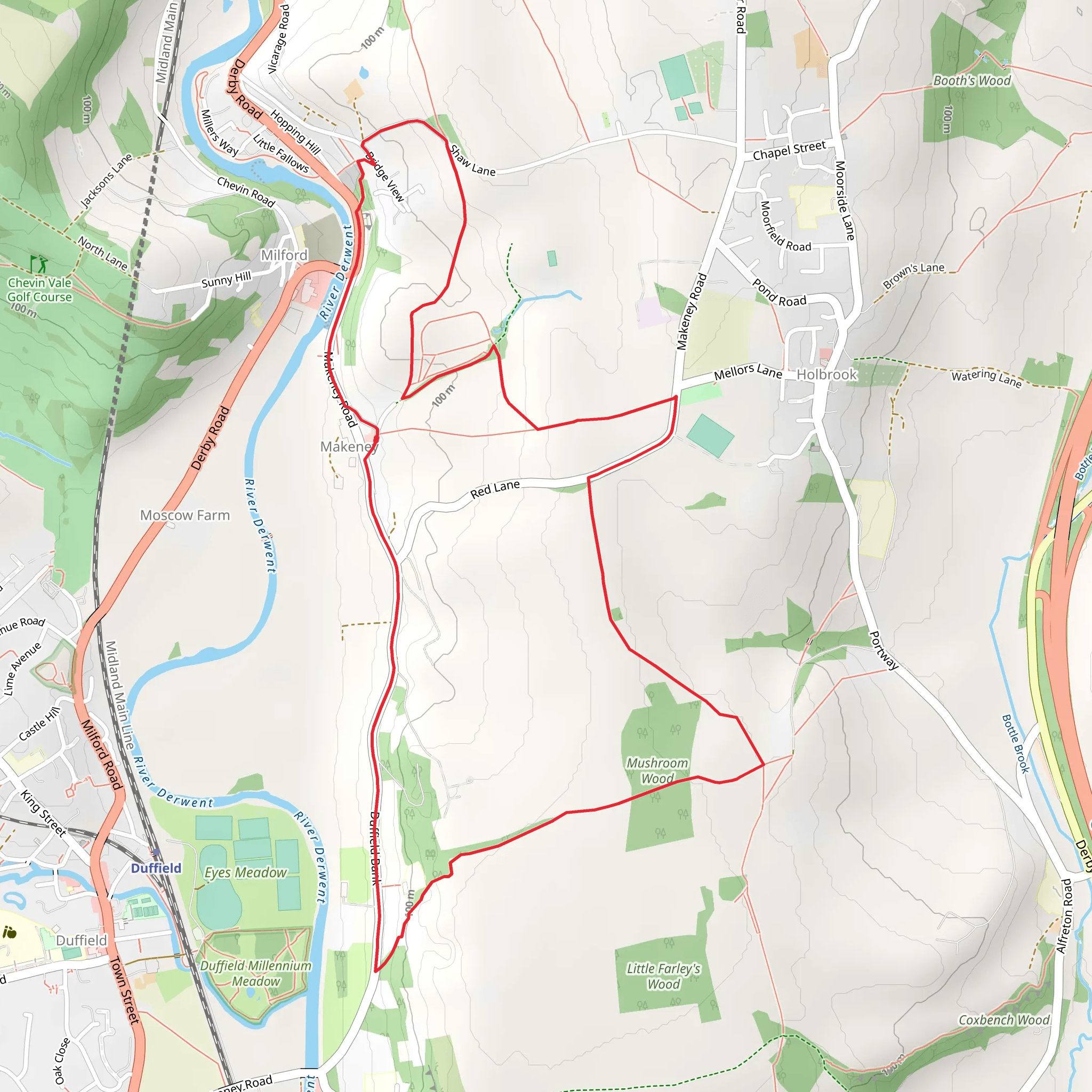 Milford and DVH Way mobile static map