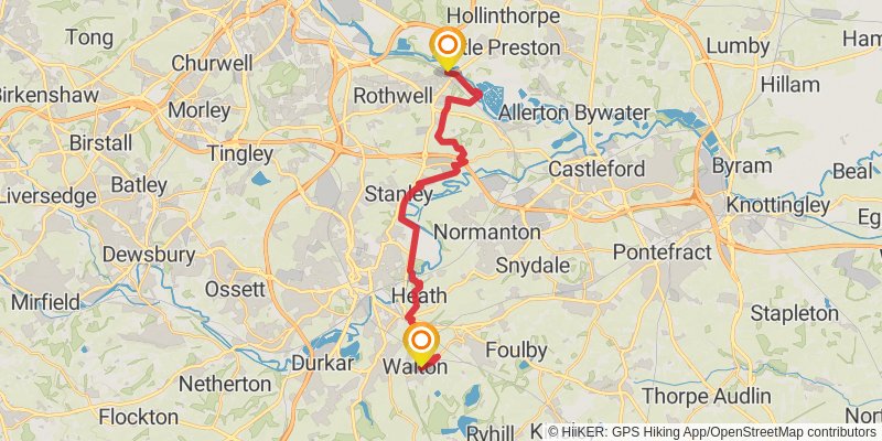 St Bernard's Way stage 7 Map