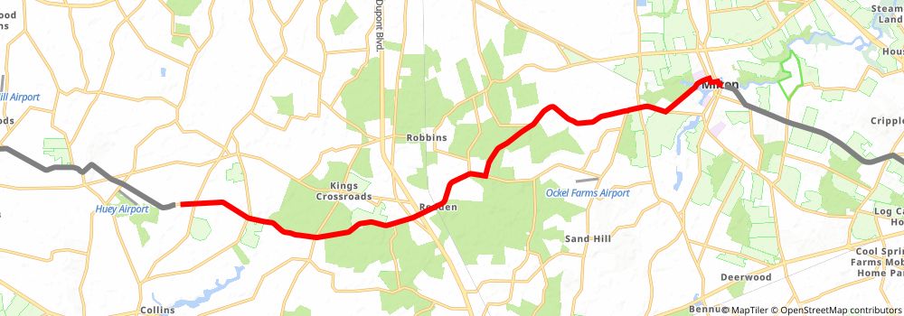 American Discovery Trail South Route stage 2 Map