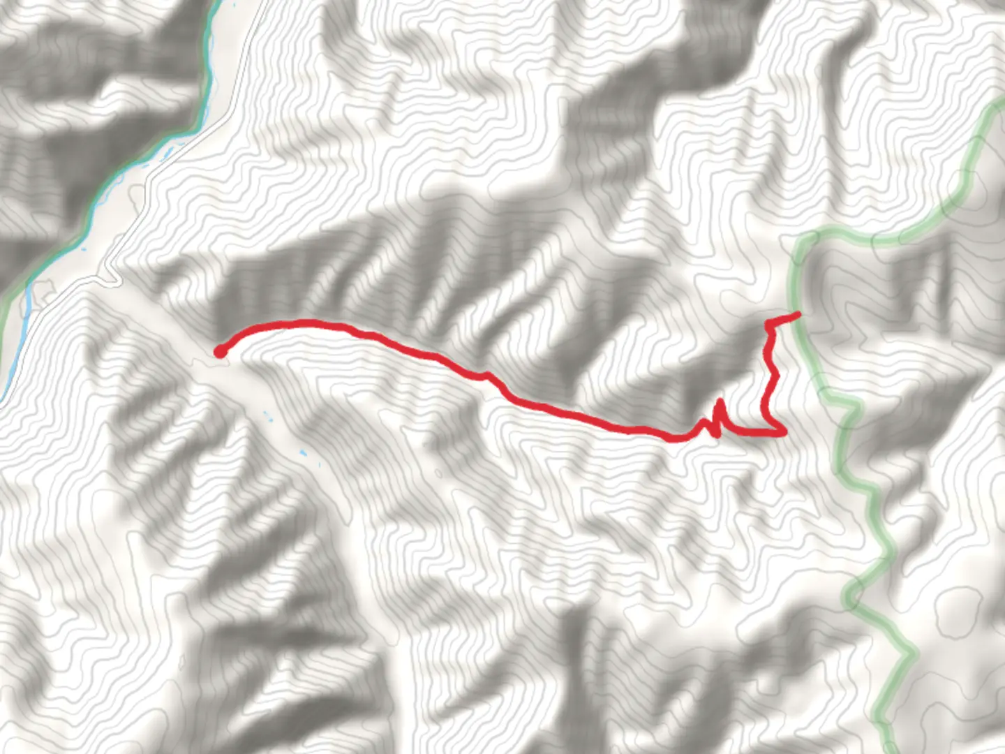 An image depicting the trail Grizzly Creek Trail and its surrounding area.